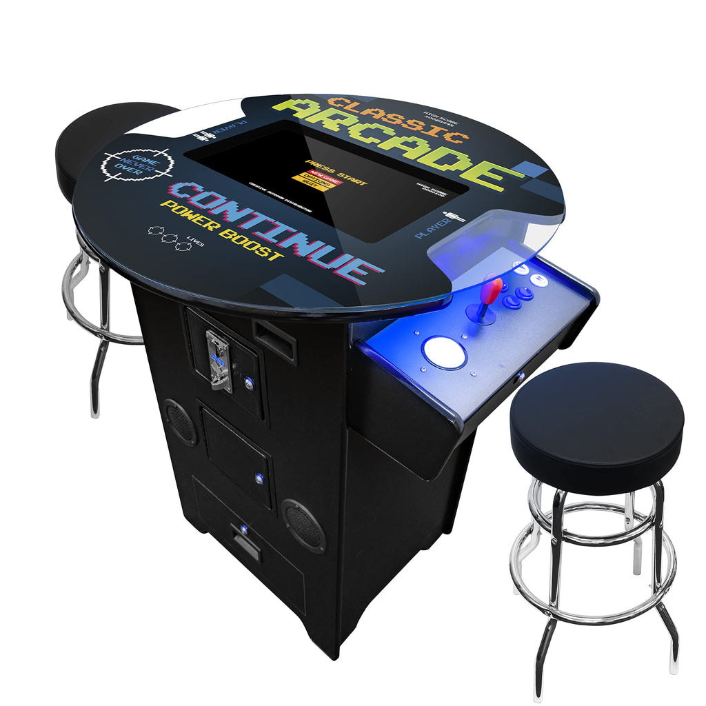 Creative Arcades Full-Size Commercial Grade Machine -Pub Style Arcade Table for 2 Player Cabinet for Home, 412 Games, Multiplayer Control Panel and Screen Size 22 inch.