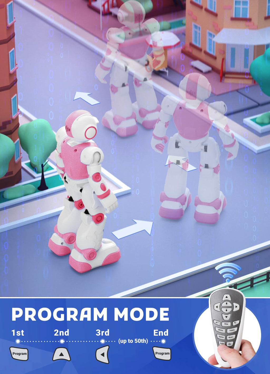 Robot Toys for Kids,Programmable Remote Control Smart Walking Dancing Robot Toy with Gesture & Sensing for Age 4 5 6 7 8 9 10 Year Old Boys for Birthday Present