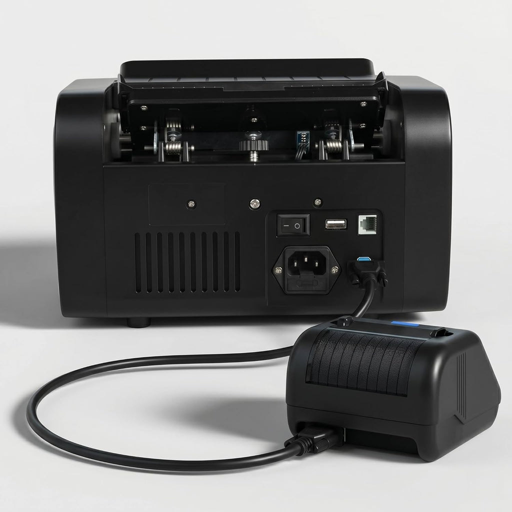 Thermal Printer for KzT0060 Money Counter Machine Mixed Denomination，Bill Checker Machine，Printer Integrates External Display