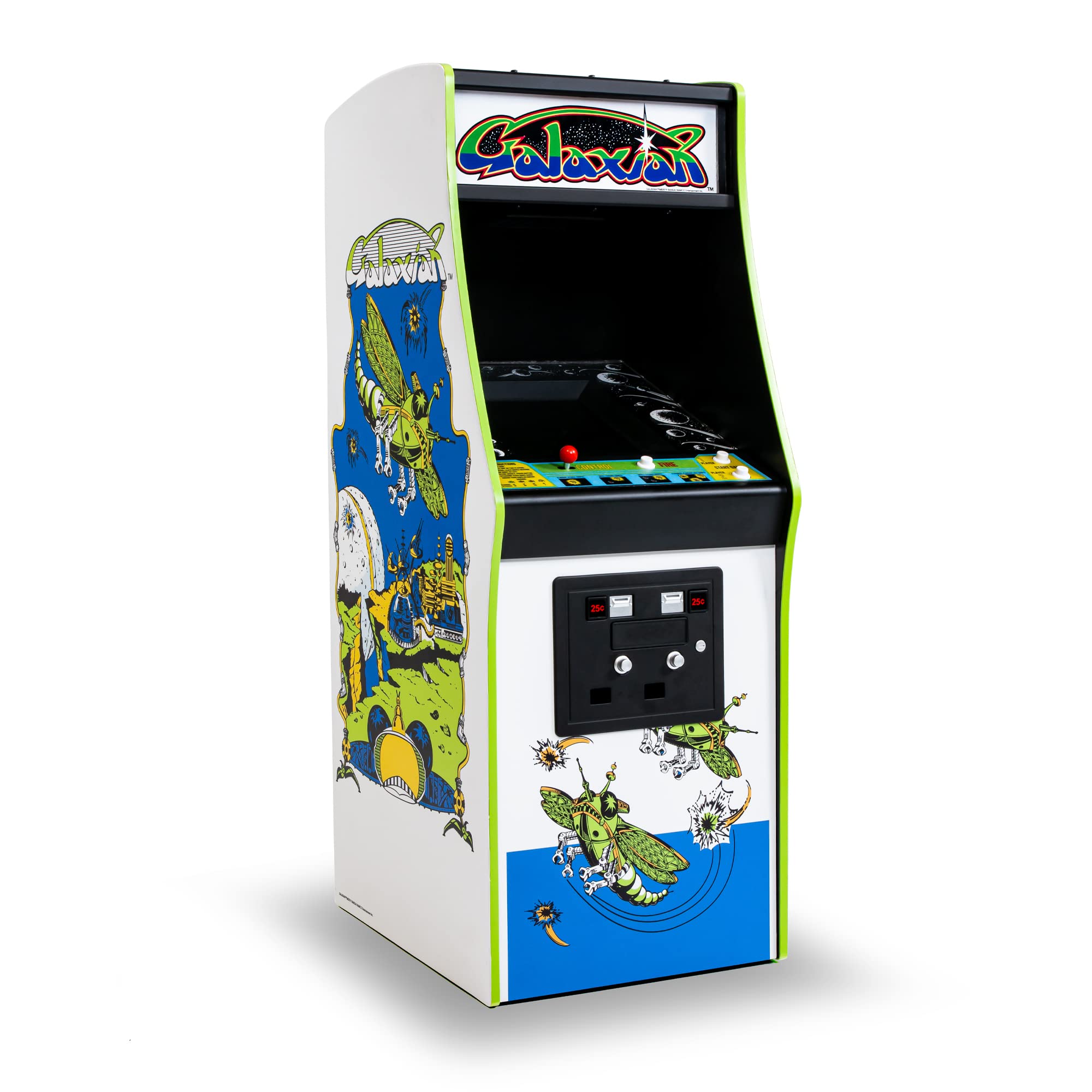 Numskull Quarter Arcades Teenage Mutant Ninja Turtles Collector's Edition Mini Arcade - 1/4 Scale Authentic Wooden Replica, Original ROM, Rechargeable Battery & 3W Speakers for Retro Enthusiasts
