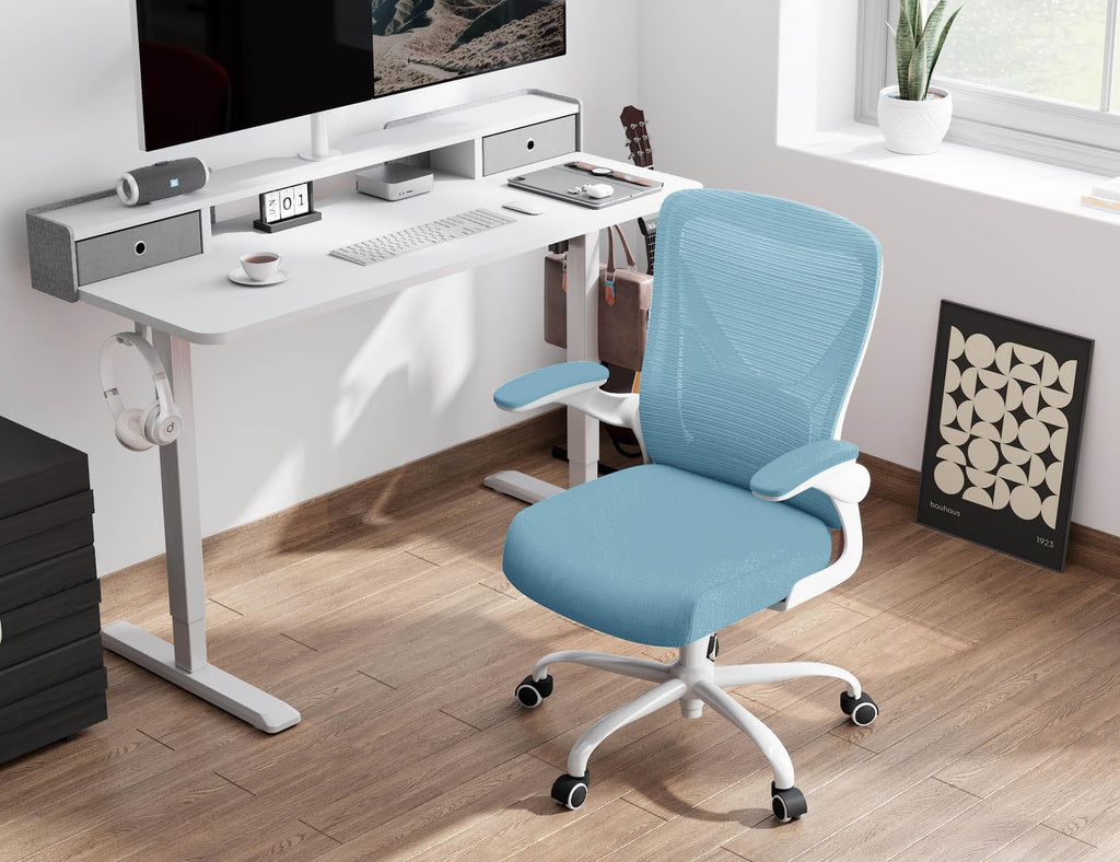 Ergalithic Ergonomic Office Chair - X-Shaped Computer Desk Chairs Comfy, Mesh High-Back Gaming Chair with Adjustable Lumbar Support, Executive Task Chair for Adults, Comfortable for Long Hours