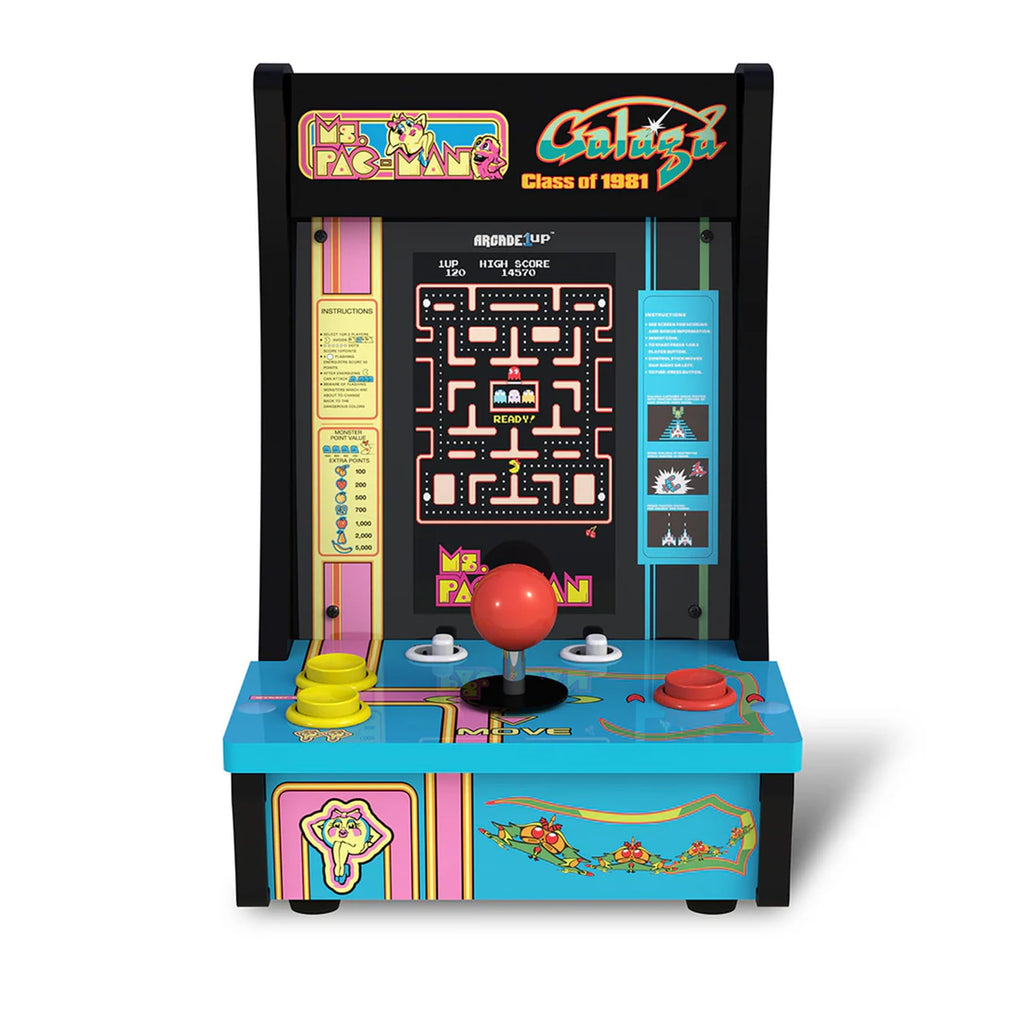 Arcade1Up NBA JAM Countercade Arcade Machine with NBA JAM TE and NBA Hang Time, 7" LCD Screen, Light-Up Marquee and Real-Feel Arcade Controls
