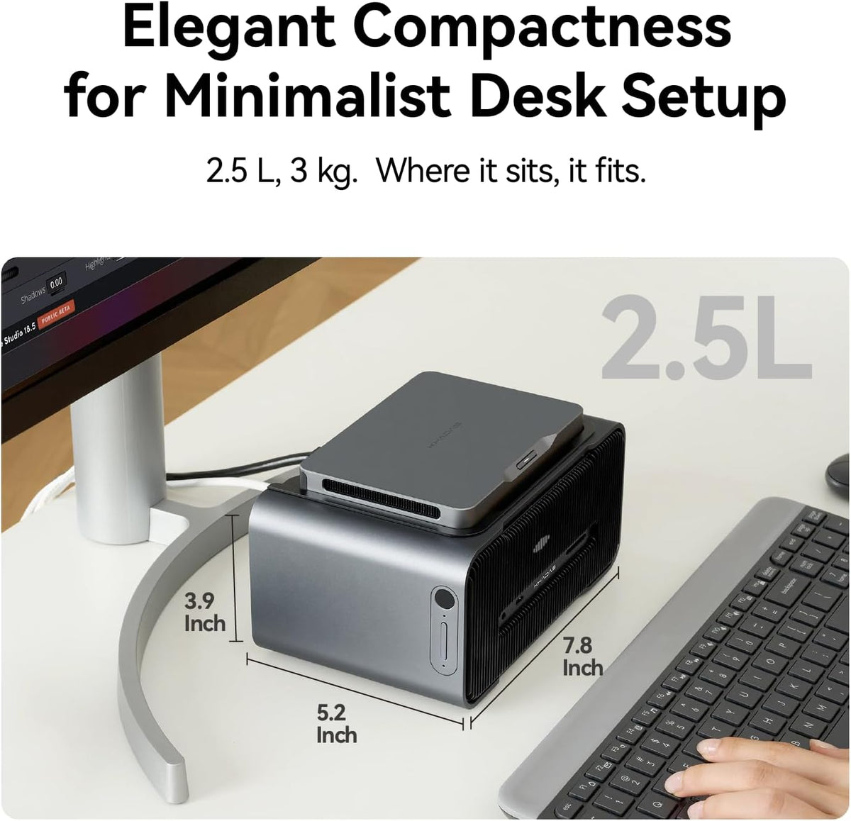 Khadas Mind Graphics 2 eGPU External Graphics Card with NVIDIA RTX 5060 Ti 16GB GDDR7, Desktop GPU for Thunderbolt 4 Laptops, 4K & 8K Output via HDMI 2.1b / DP 2.1b, PCIe 4.0 x8, Built-in Speakers