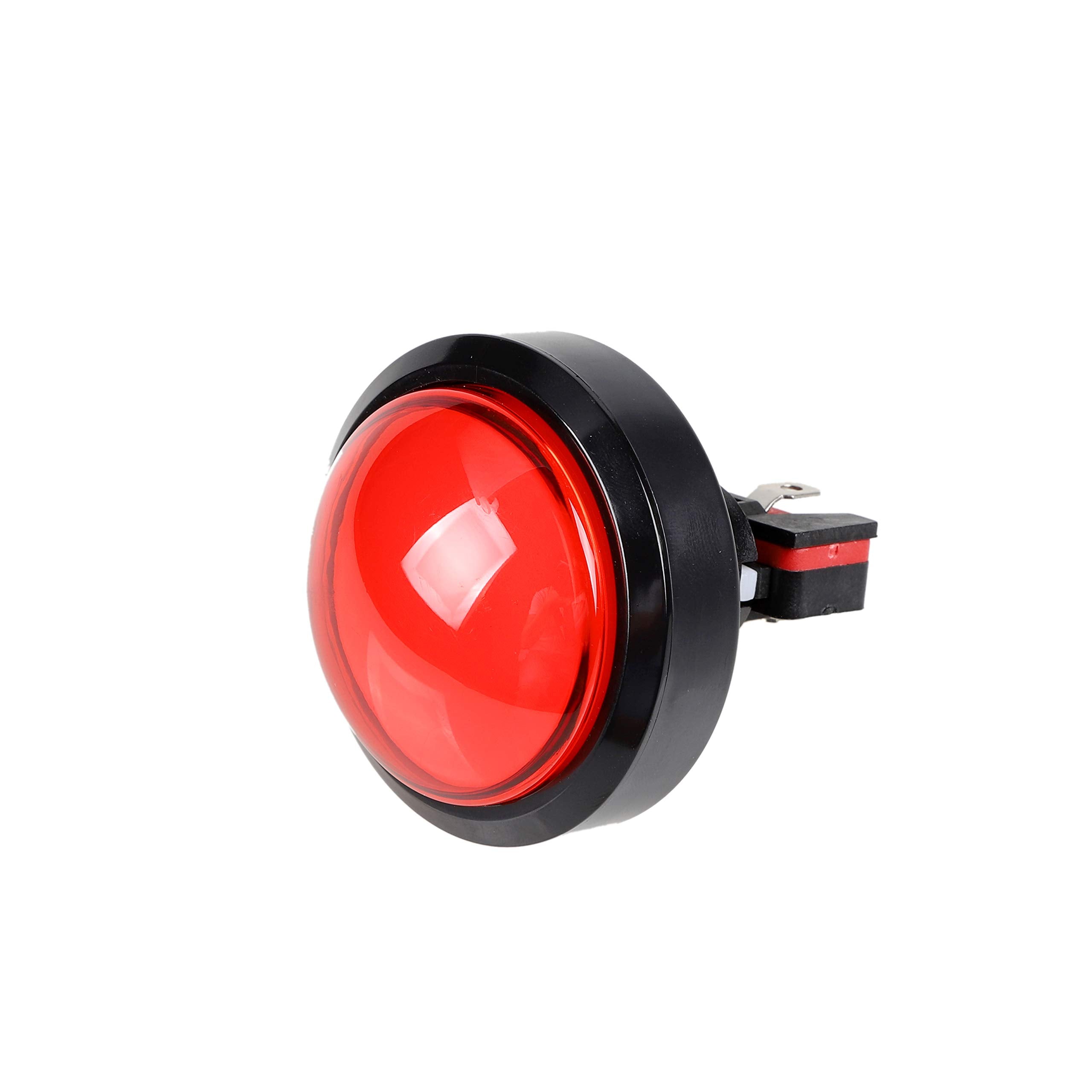 EG STARTS 5X Arcade Buttons 60mm Dome 2.36 inch LED Push Button with Micro Switch for Arcade Machine Video Games Console