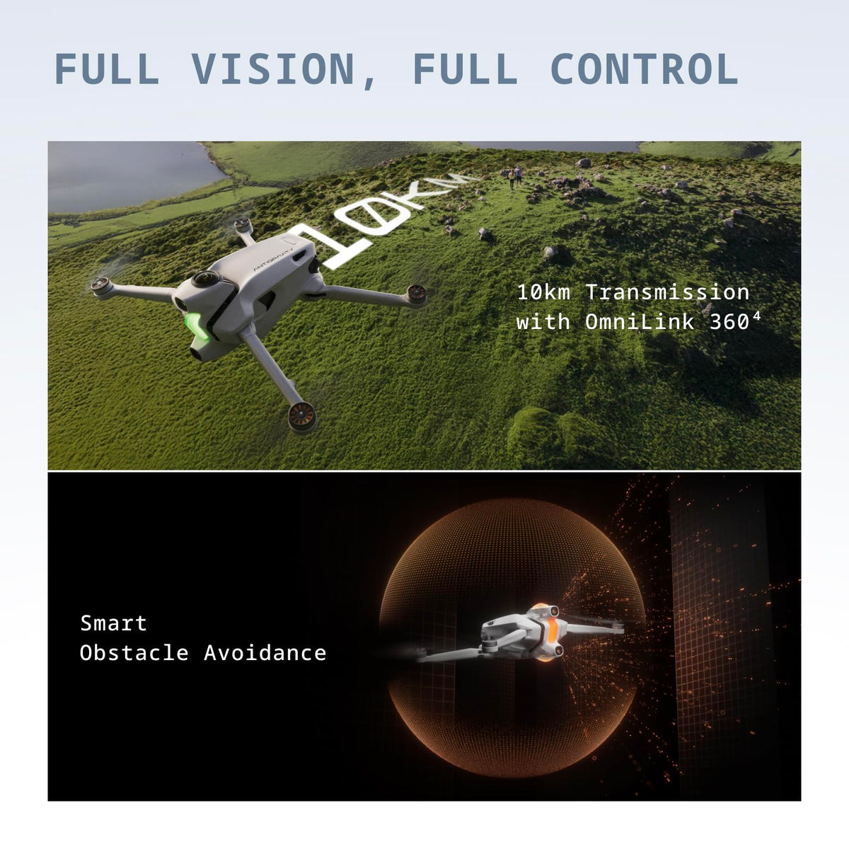 Antigravity A1-360 Drone with Camera 8K, Immersive goggles, Point-to-Fly Motion Control for Adults & Beginners, Obstacle Avoidance, 249g & Foldable, Deep Track, Auto Return, Auto Edit | Camera 8K, Immersive goggles, Point-to-Fly Motion Control, Beginners,