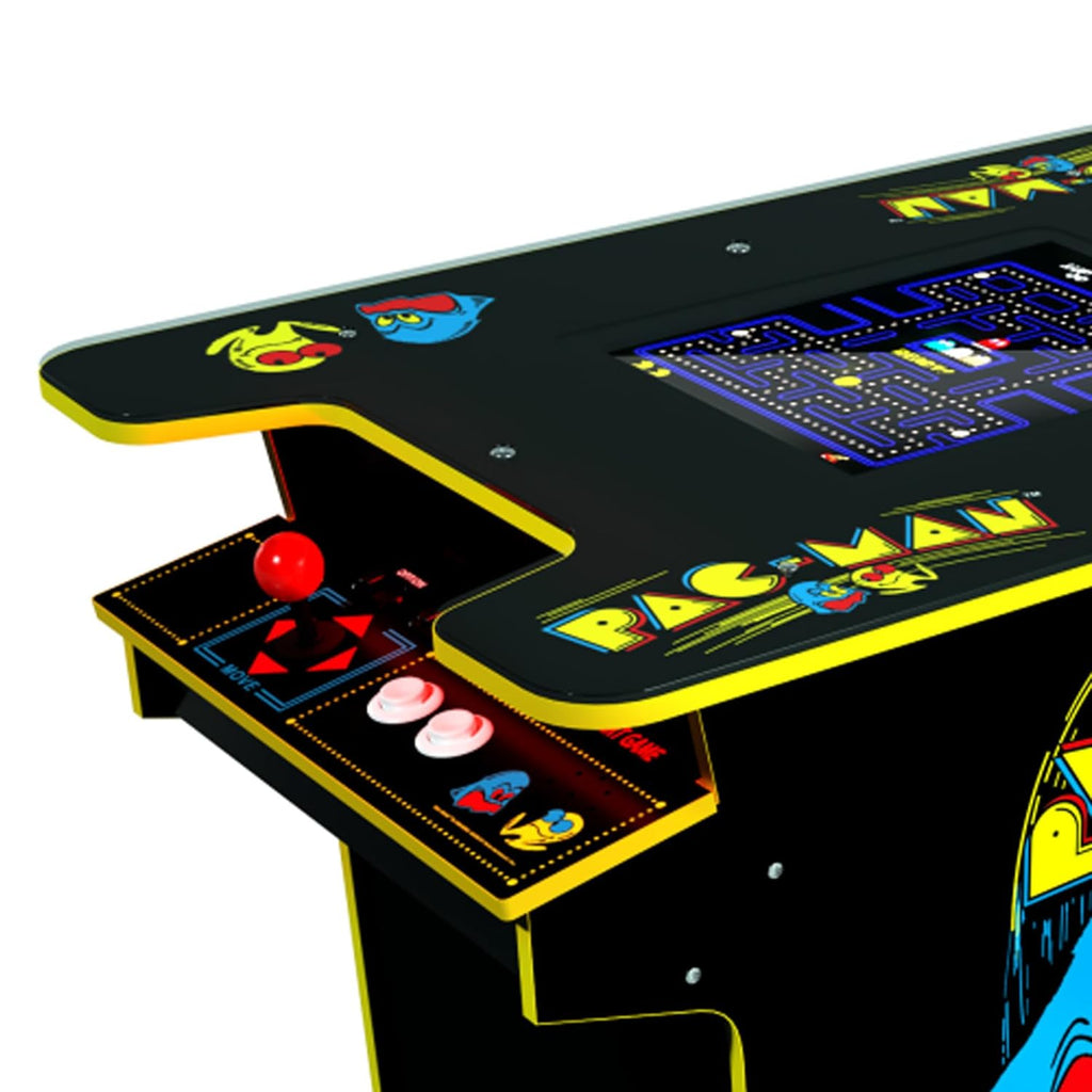Arcade1Up Pac-Man Head-to-Head Arcade Table, Black Series, 17" Color LCD, 29" Tall - Plug & Play Retro Home Game Machine w/ Dual Joysticks & 12 Classics Including Galaga, Dig Dug, Mappy and More