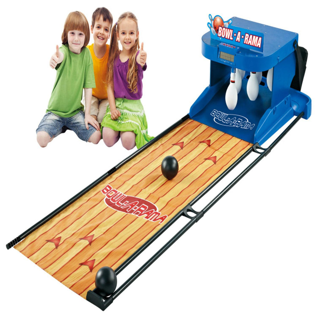 Electronic Bowling Alley Game, Indoor Bowling Ball Sports Game Console with LED Electronic Scoreboard, with Automatic Reset, Lighting, Simulation Sound Effect, for Children and Adults,3.5m