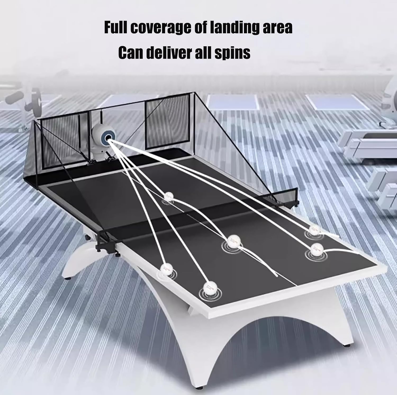 Automatic Ball Server, Multifunctional Table Tennis Ball Machine, Simulates Real-Person Service, Freely Designs Ball Path, Intelligent Algorithm, Used to Improve Skills and Ability Test