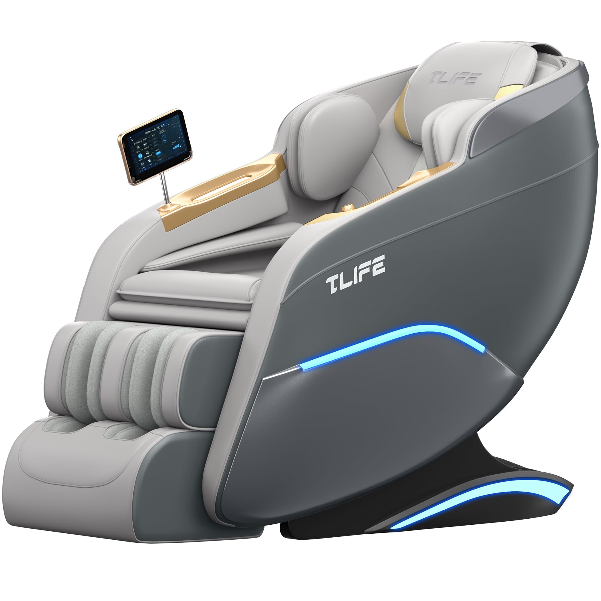 TLIFE Massage Chair Full Body, 160°Zero Gravity Recliner with Body Scan, 50" SL-Track Shiatsu Massage Chair, Fixed Point Massage, Foot Rollers, 12 Auto Modes, Deep Yoga Stretch, Heating, Black