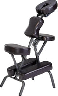 Master Massage Bedford Full Body Portable Massage Chair – Lightweight Folding Tattoo & Salon Chair with Adjustable Height, Face Cradle, Carrying Case (Coffee)