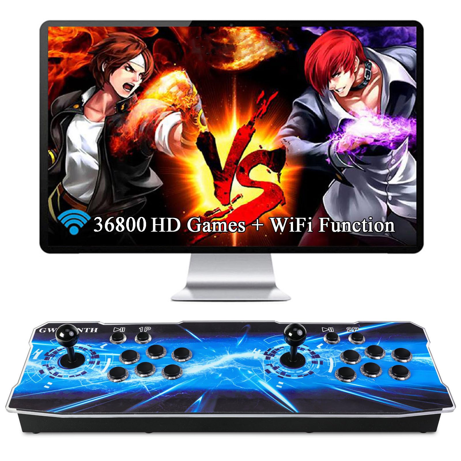 GWALSNTH 32000 in 1 Pandora Box 60S Arcade Game Console,1280X720 Display,Search/Save/Hide/Pause Games,Two Separate joysticks,1-4 Players …