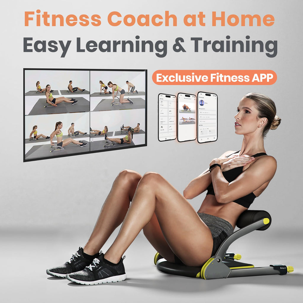 Wonder Core Smart, Ab Machine, Ab Workout Equipment, Sit Up Machine & Exercise Equipment, Ab Crunch Machine for Stomach Workout, Ab Core Trainer Abdominal Machine for Home Gym