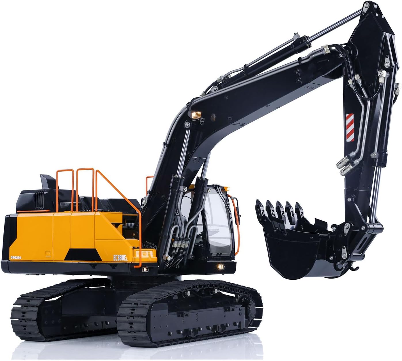 TOUCAN RC HOBBY 1/14 Remote Control Hydraulic Excavator EC380 2.4G 9CH RC Diggers Assembled Model Claw Ripper Construction Car Machine for Adult