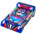 Merchant Ambassador Retro Arcade Electronic: Pinball - Tabletop Game, Vibrating Bumpers, LED Lights, Sound Effects, 1 Player, Ages 6+