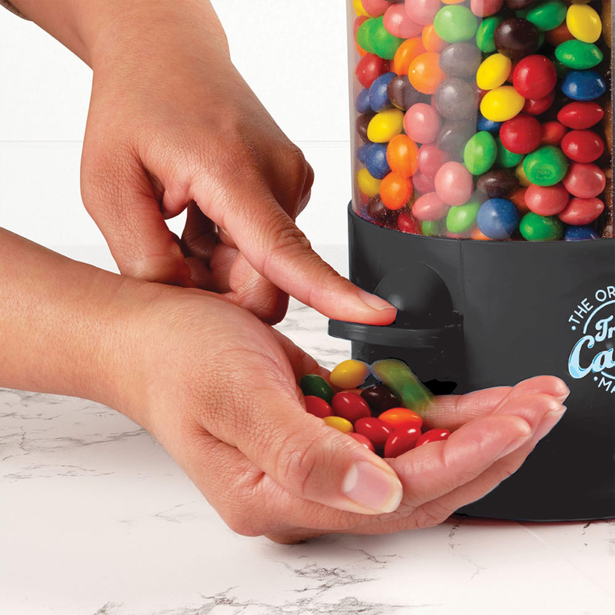 Handy Gourmet Original Triple Candy Machine-Fun Candy & Nut Dispenser-New & Improved (Pearl White), Standard (JB8450PWHI)