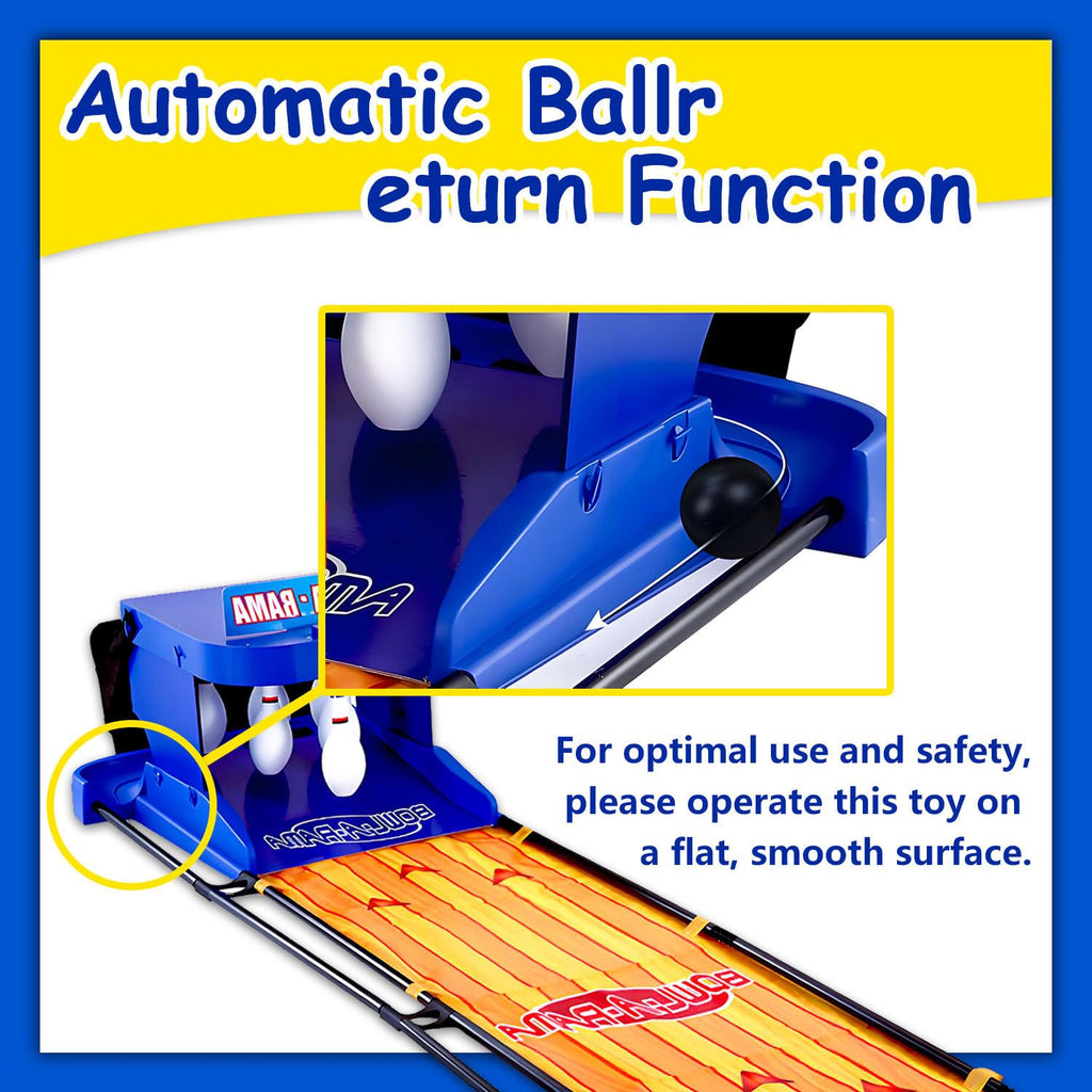 Home Bowling Alleys,Electric Bowling Machine,Electronic Bowling Alley Game for Home,with LED Scoreboard, Automatic Reset, Lighting & Sound Effects,for Children and Adults 2m/6.56ft