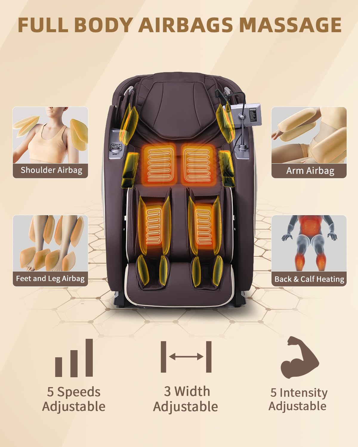 Full Body Zero Gravity Massage Chair with Body Scan 4D Intelligent Shiatsu Strecth Massage, Back/Leg Heated with AI Voice Control Bluetooth Speaker Airbags SL Track Massage Black