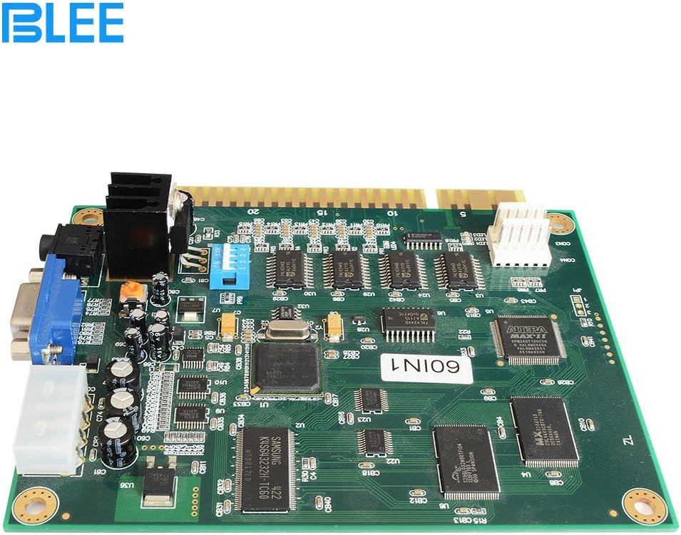 Blee Classical Arcade Video Game 60 in 1 PCB Jamma Board CGA VGA Output | Vertical Screen Supports Upright and Cocktail Cabinets Use Standard Arcade Power