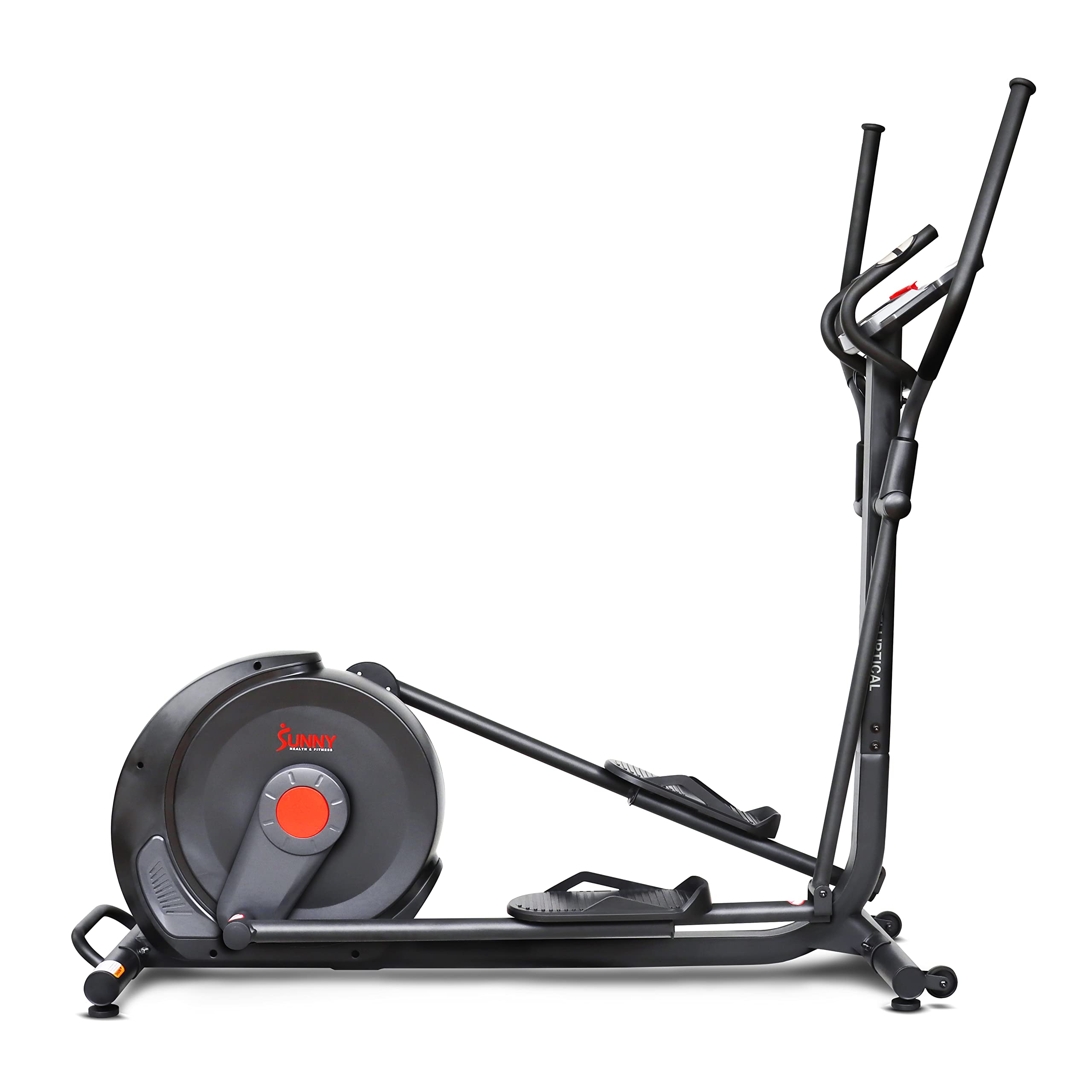 Sunny Health & Fitness Smart 17" Stride Elliptical Machine Trainer with Built-in Pulse Sensor and 16-Level Tension for Home Exercises with SunnyFit App Bluetooth Access