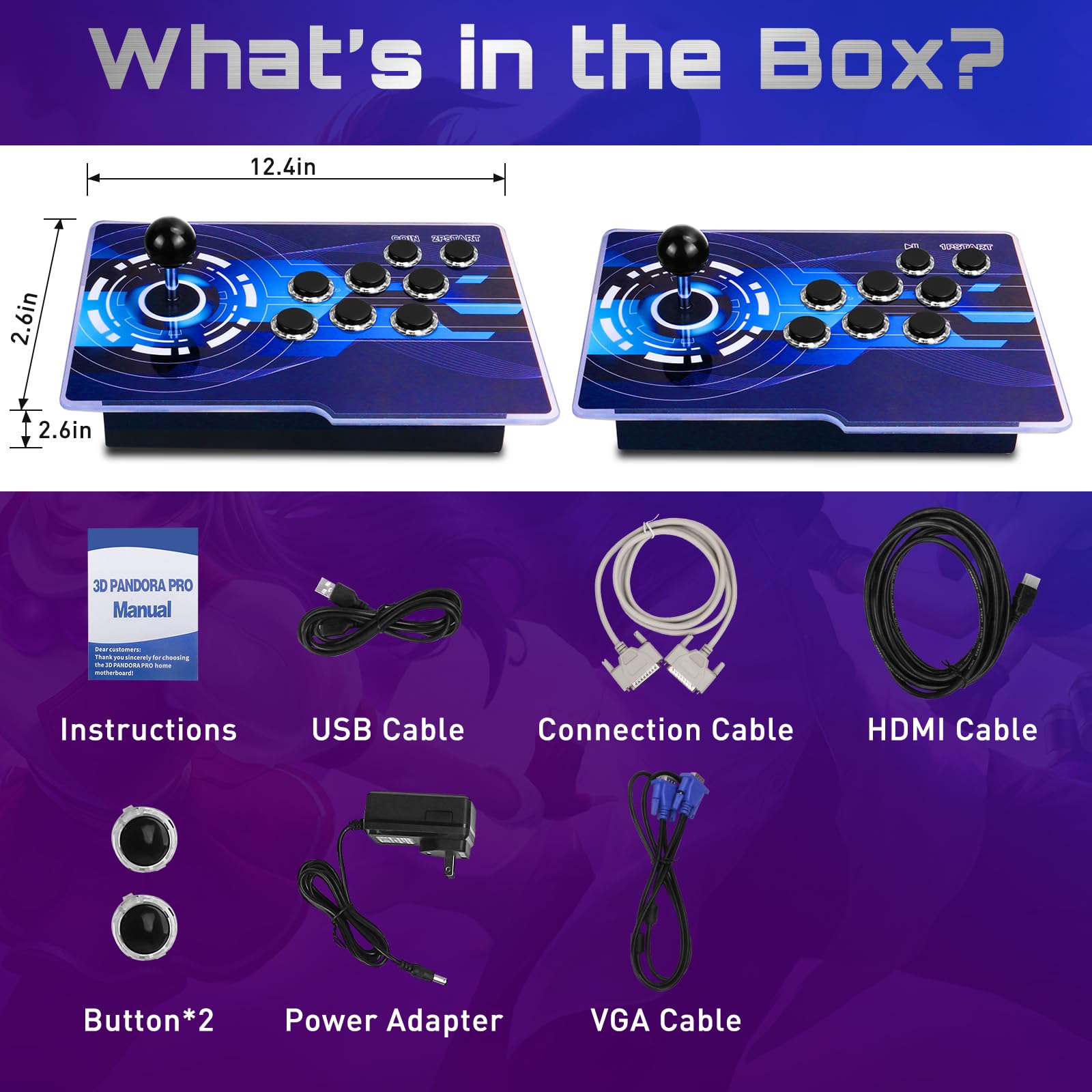 29800 in 1 Pandora's Box Retro Arcade Game Console, 4 Player 3D Magic Modding Game, Search Save Delete Cheats, Favorites List, 128G TF