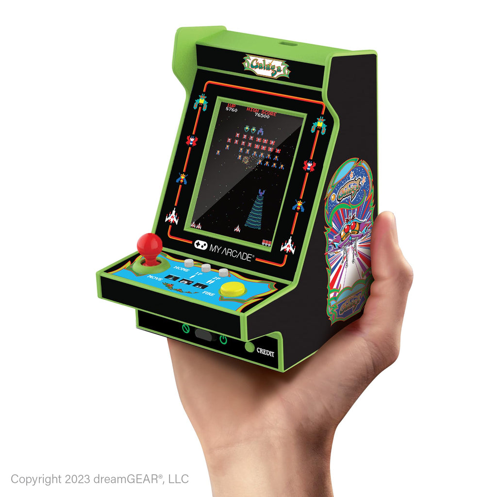 My Arcade Galaga Nano Player - 2 Games in 1, Retro Arcade Classics, 4.8" Mini Arcade Machine