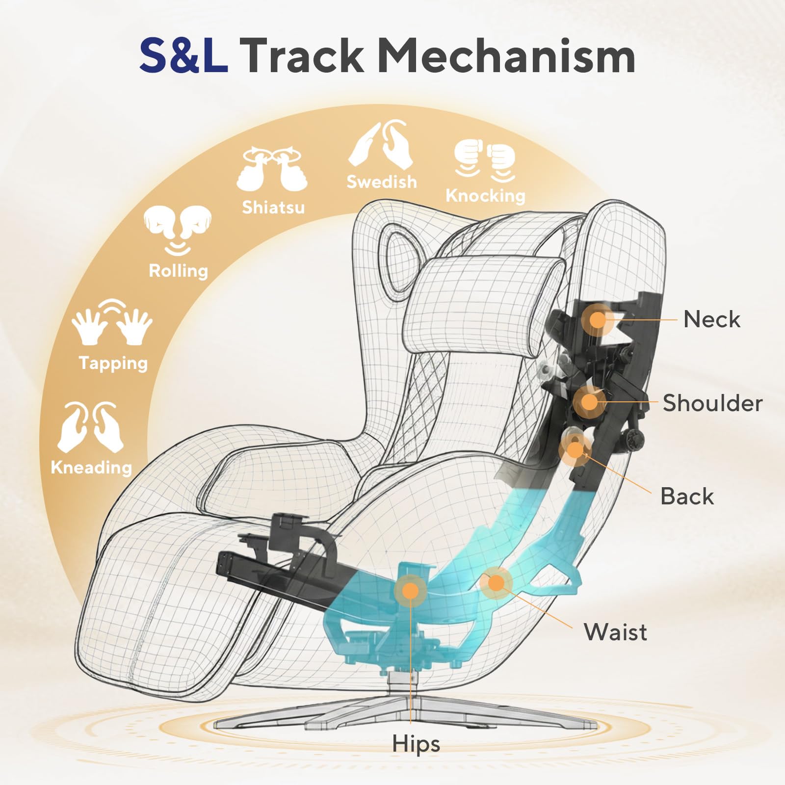 Nouhaus Aurora Massage Chair Full Body, Zero Gravity Genuine Leather Massage Chairs w/Airbags, Heating, Auto Modes, Bluetooth Speaker, Modern 4D Massage Chair Recliner for Living Room (Elder White)
