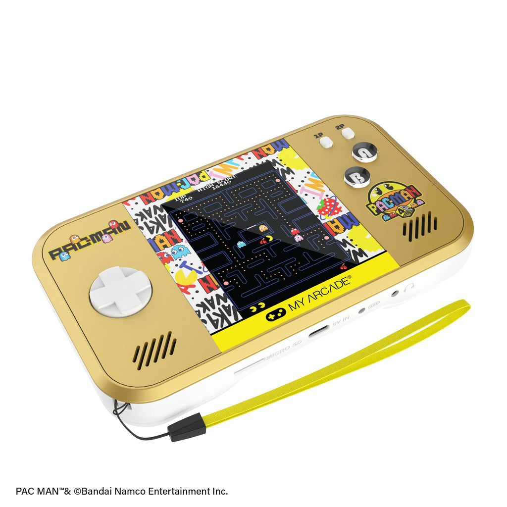 My Arcade Pac-Man Mighty Player: Retro Gaming, Countertop Arcades, Illuminated Marquee, 4 Games in 1, Rechargeable Battery, Classic Arcade Games