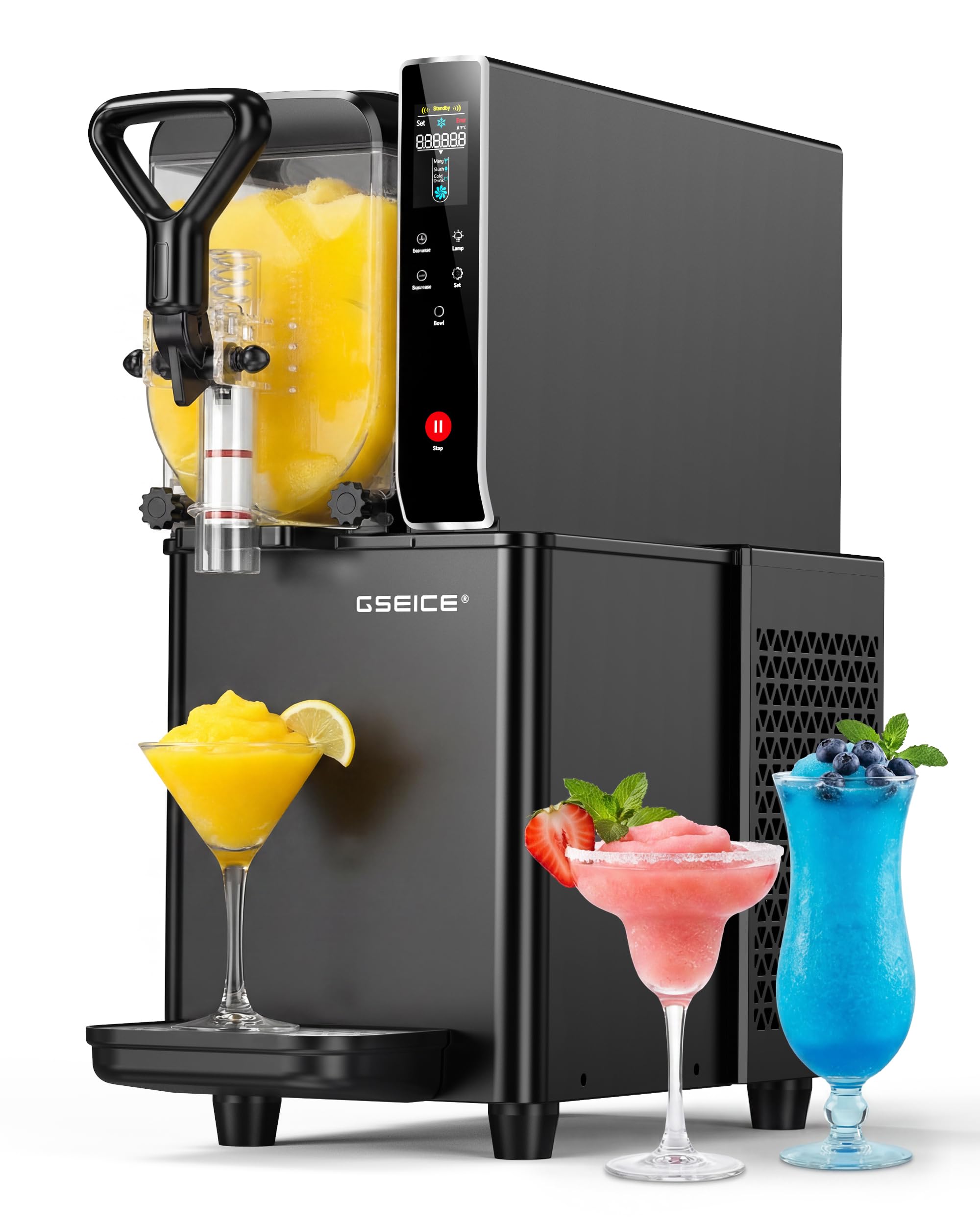 8L/2.1Gal Slushie Machine for Commercial & Home Use, Frozen Drink Maker for Slushy,Margaritas,Frappés,Milkshake and More