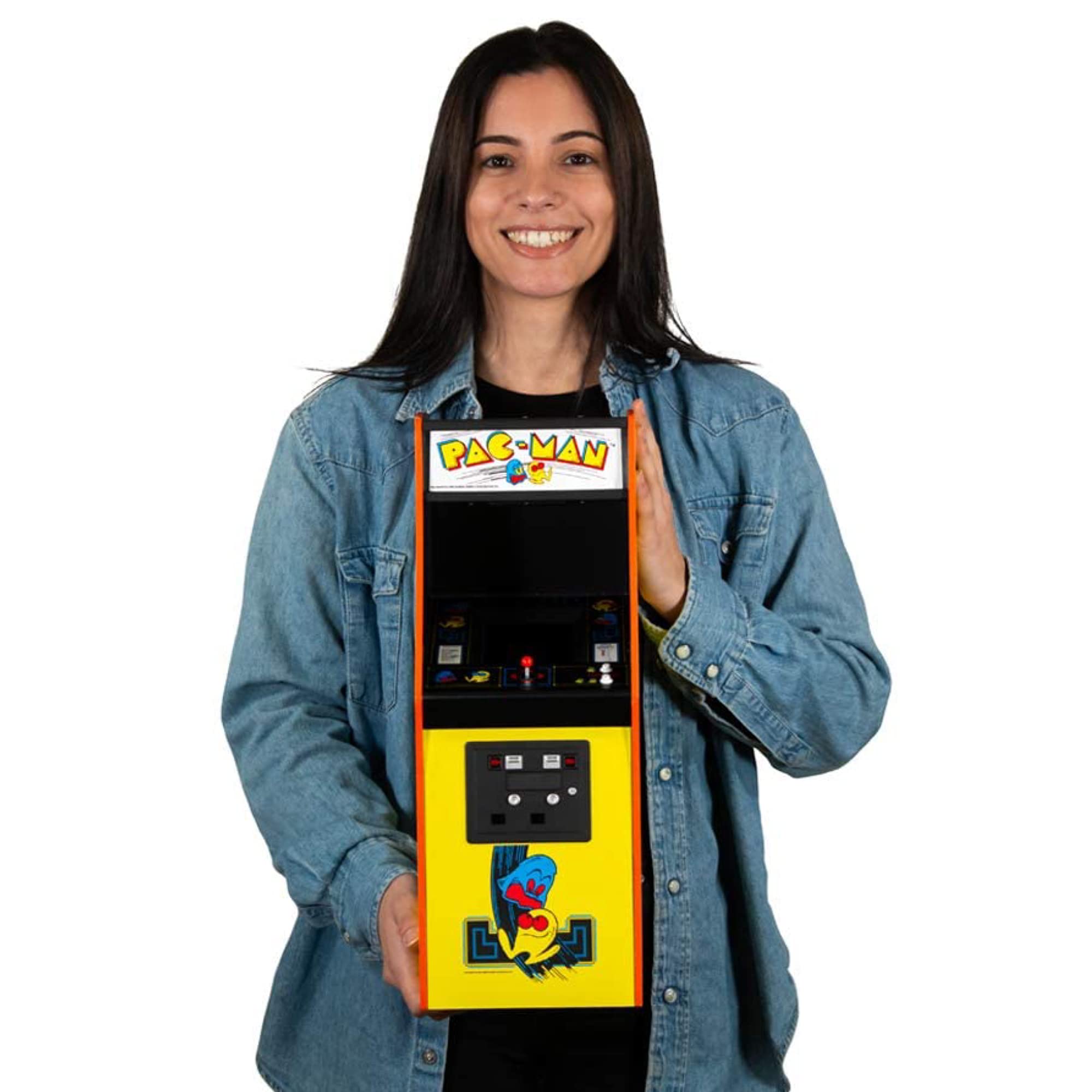 Numskull Quarter Arcades Teenage Mutant Ninja Turtles Collector's Edition Mini Arcade - 1/4 Scale Authentic Wooden Replica, Original ROM, Rechargeable Battery & 3W Speakers for Retro Enthusiasts