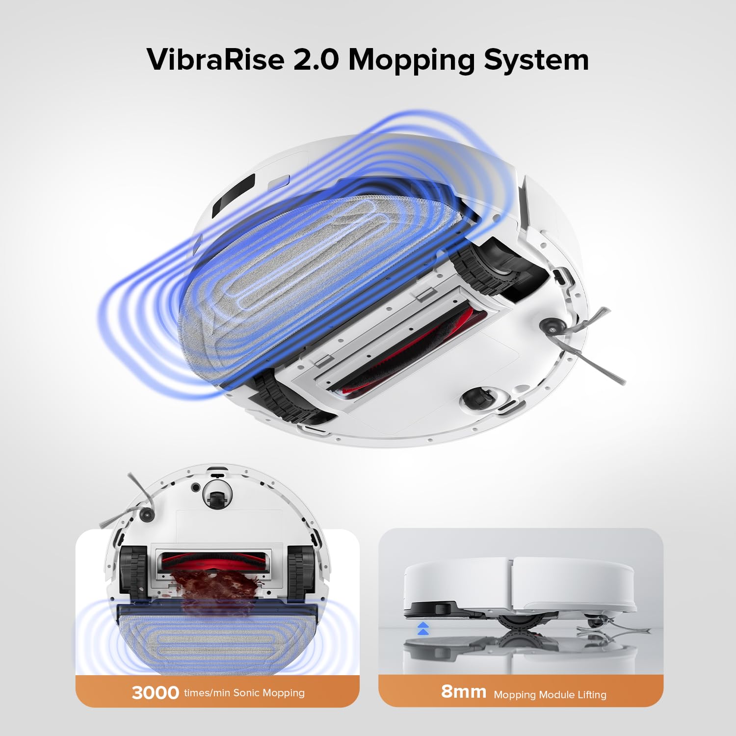 roborock Q10 S5+ Robot Vacuum and Mop, 10,000Pa Suction, Upgraded from Q8 max+, 70 Days Self-Emptying, Obstacle Avoidance, Sonic Mopping, Dual Anti-Tangle Design, Auto Mop Lifting, Black