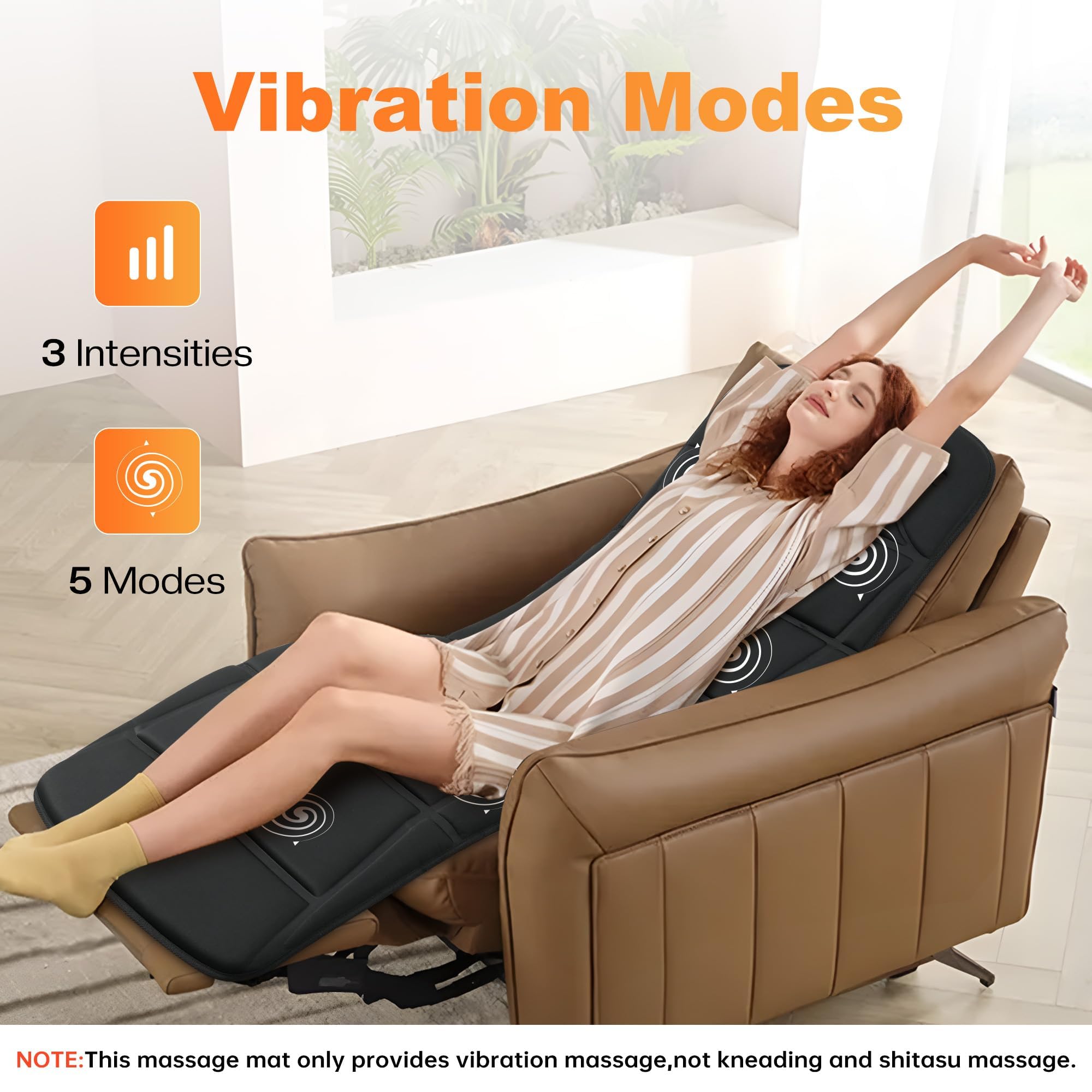 CILI Full Body Massage Mat with Heat, Upgrade Graphene Heating Vibration Back Massage Pad, Full Body Massager for Bed Chair Sofa, Massage Mattress Pad, Father‘s Day Gift for Dad
