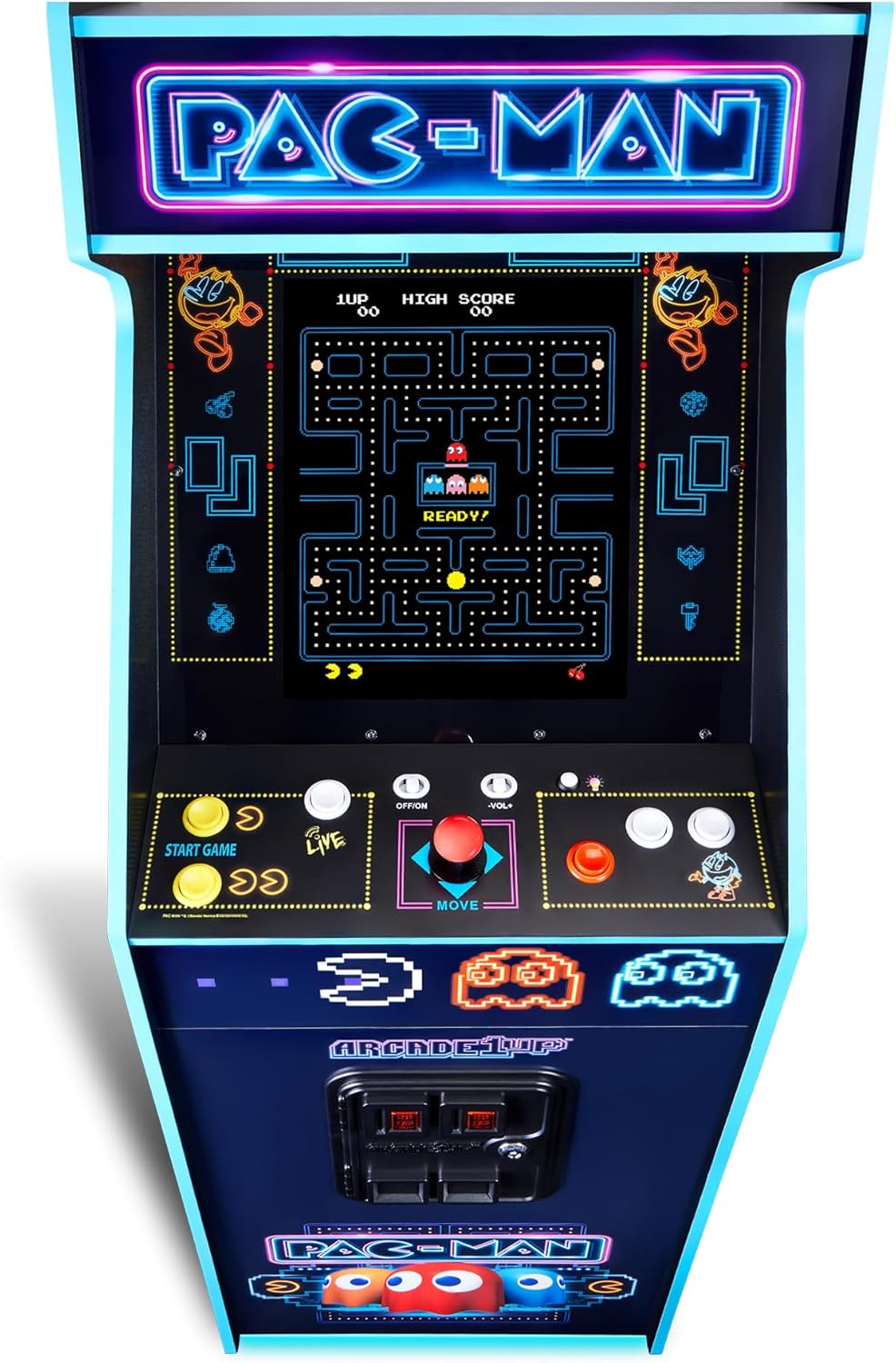 Arcade1Up PAC-Man Deluxe at Home Arcade Machine Neon Edition