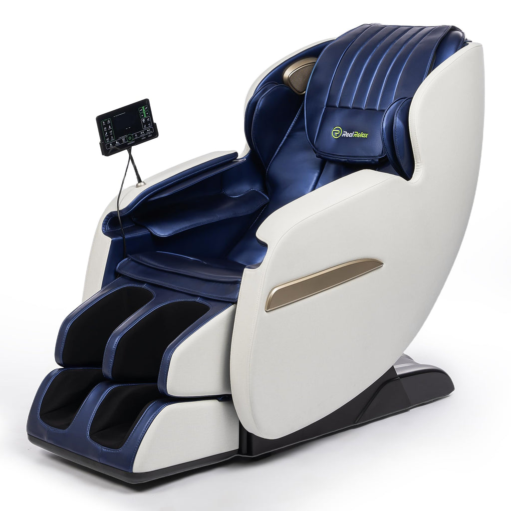 Real Relax 2026 Upgraded 2D SL-Track Massage Chair,Recliner Full Body Zero Gravity with 8 Auto Modes and Upgraded LCD Screen,Added Voice Broadcast,Headrest Cushion,Child Lock and Pause Button,Black