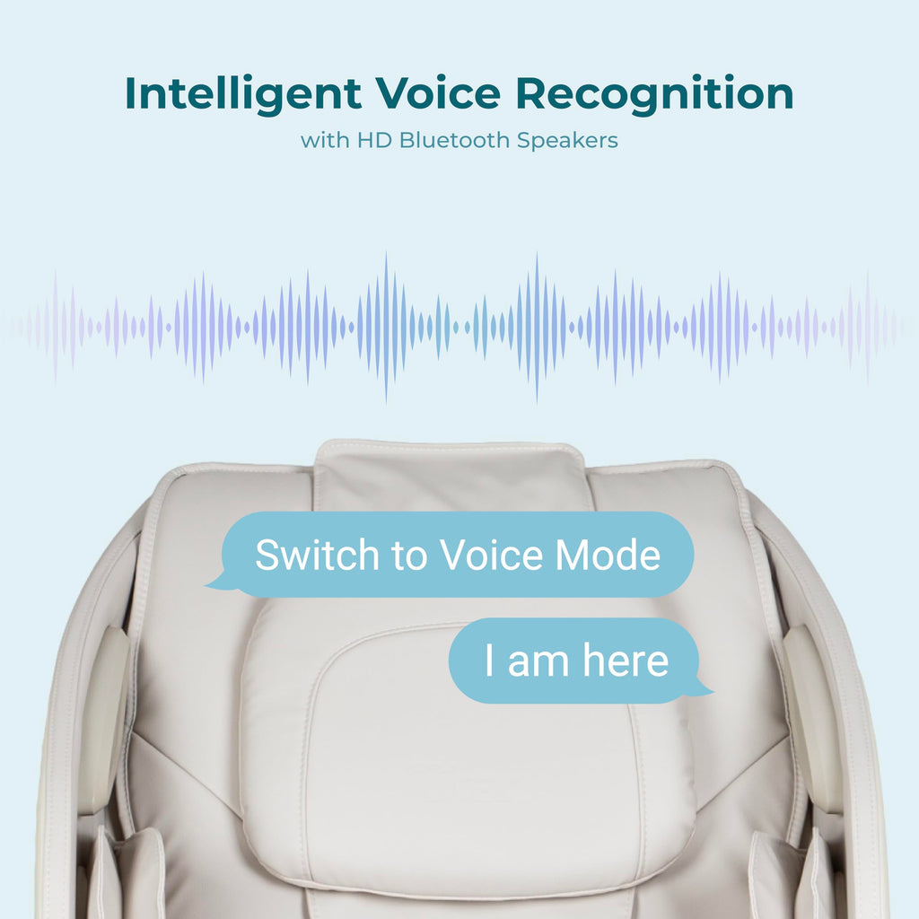 Titan Nido 3D l Full Body Massage Chair l AIR 3D Massage Mechanism l Rocking Motion Position l Voice Control l 2 Stage Zero Gravity Reclining l 7.5" Touchscreen Controller (Taupe) (RT5920)