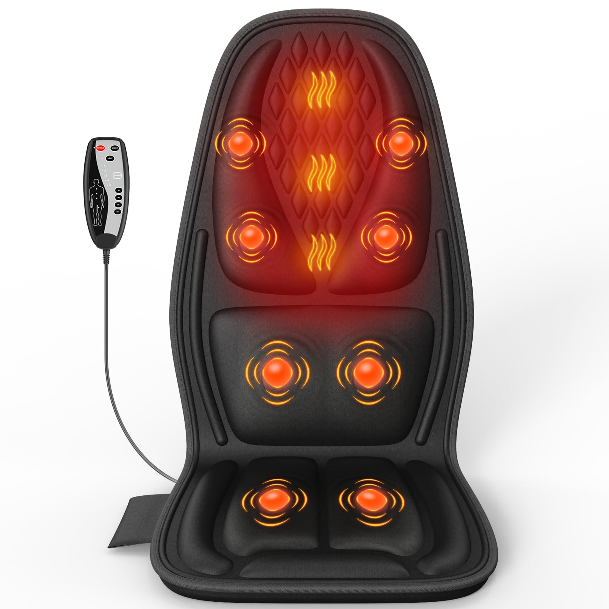 Back Massager for Chair,Massage Chair Pad Helps Relax Muscle and Relieve Pain, Using in The Office/At Home Seat Massager for Father's Day