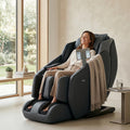Titan Ti Reflex 3D l Full Body Airbag Massage Chair l Zero Gravity Reclining l Specialized Ankle Stretching Massage l SL-Track System l Space Saving l Automatic Extendable Footrest (Brown)