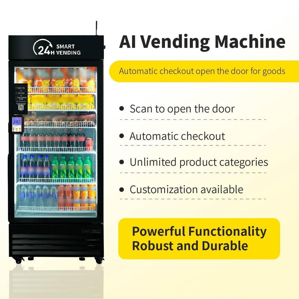 Smart Combo Vending Machine for Business with AI Technology Vending Machine for Sale, Card Reader & App Control Refrigerated Commercial US-360