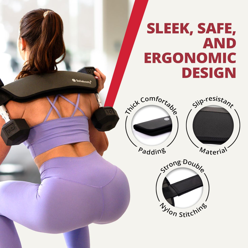 Bellabooty Premium Hip Thrust Belt - Adjustable Exercise Belt for Glutes & Squats, Hip Thrust Pad for Comfort, Versatile Gym Equipment for Home - Weightlifting Belt Support for Women