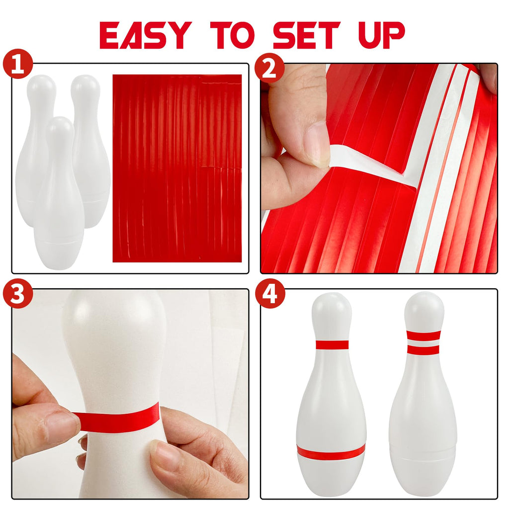 Mini Bowling Set Indoor Outdoor Indoor Bowling Set with Guide Arrow Mat Gold and Silver Medal Backpack Dispensing Suitable for Family Friends Family Party Entertainment