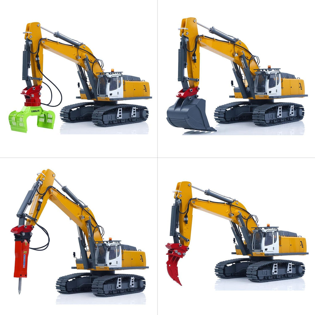 TOUCAN RC HOBBY US in Stock 1/18 K962 100S Remote Control Hydraulic Excavator RC Digger Electric Claw Ripper Hammer Construction Car Machine for Adult
