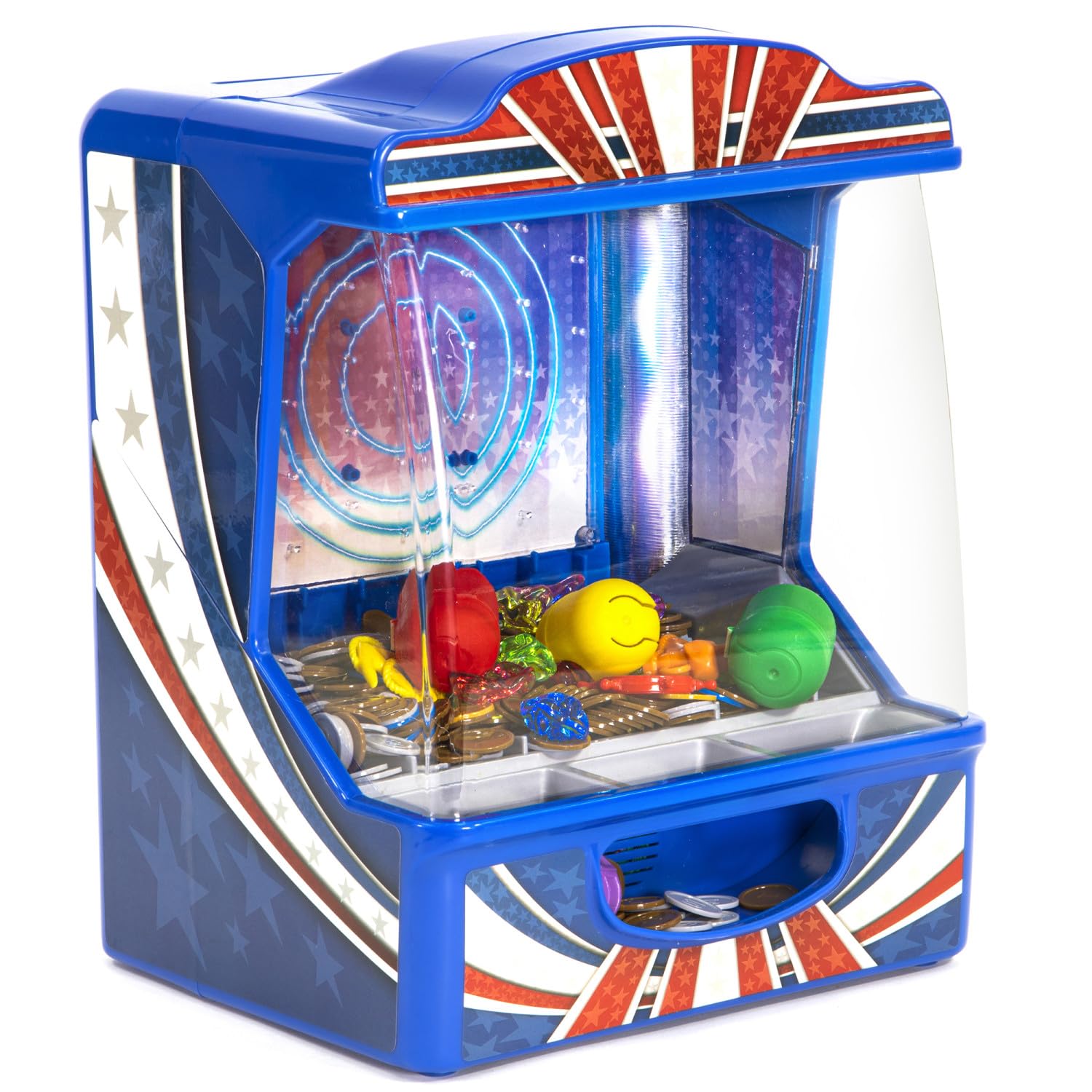 Merchant Ambassador Retro Arcade Electronic: Pinball - Tabletop Game, Vibrating Bumpers, LED Lights, Sound Effects, 1 Player, Ages 6+