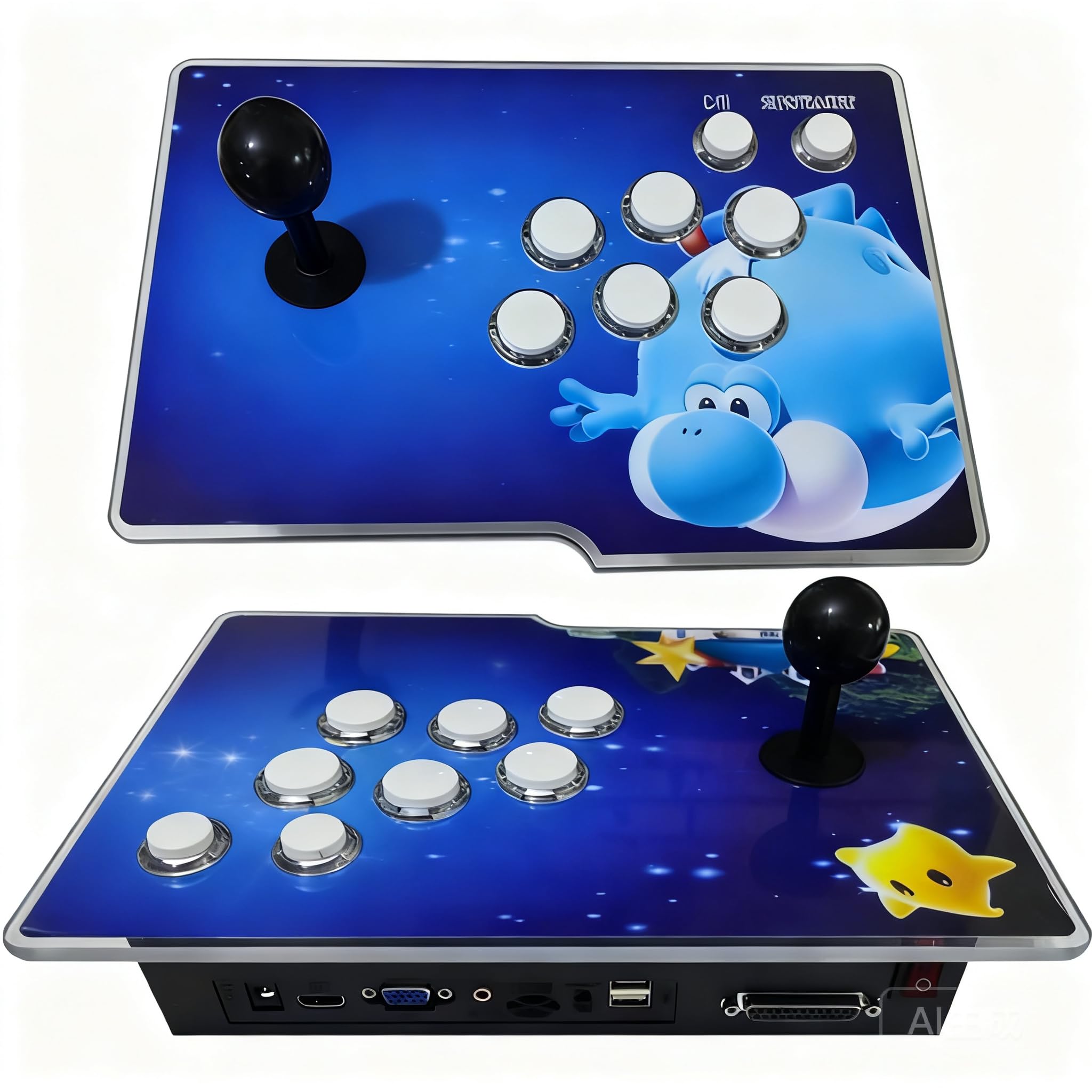 FVBADE [50500 in 1] Pandora Ultra Pandora Box Retro Games Arcade Game Console with Two Separate Host for PC & Projector & TV 3D Games 1-4 Players Category Favorite List Save/Search/Hide/Pause Game