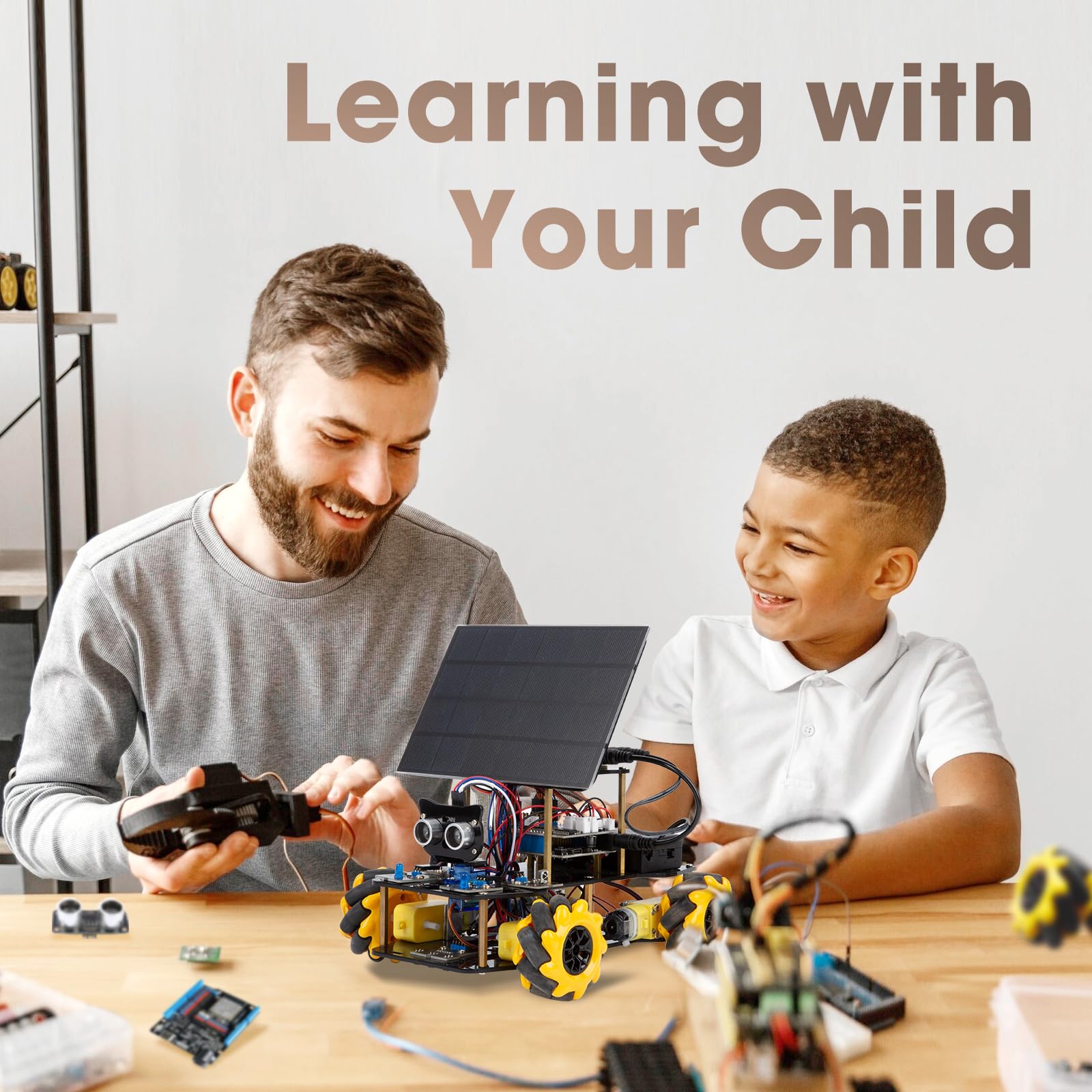 Robotics Kit for Kids Ages 8–12 12-16, ACEBOTT Smart Robot Car Kit with 3MP Camera, STEM Toys for Boys Compatible with Arduino & Scratch,App & Remote Control,STEM Gift for Boys, Girls,Teens and Adults