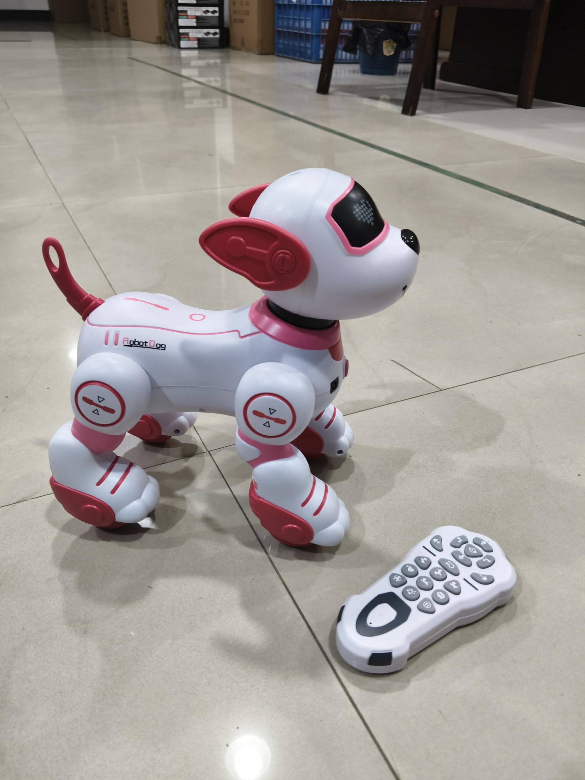 Robot Dog for Kids Robot Dog Remote Control Toy Interactive Robot Pet Robotics Toys Intelligent Robo Dog Programmable Sing & Dance Design Birthday Gifts Kids Age 3 5 4-6 Year, Blue