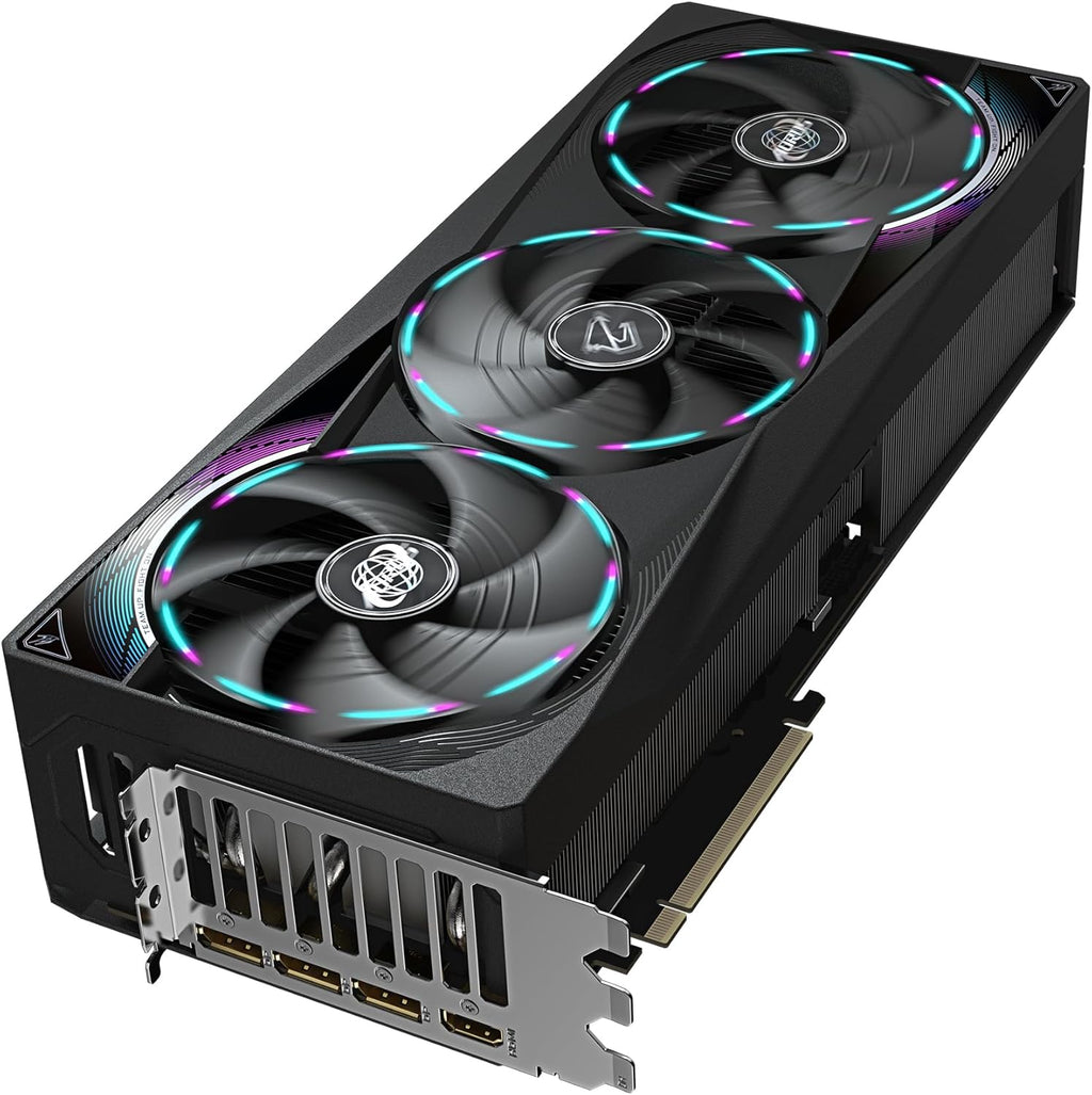 Gigabyte AORUS GeForce RTX 5070 Ti Master 16G Graphics Card - 16GB GDDR7, 256 Bit, PCI-E 5.0, 2670 MHz Core Clock, 3 x DP 2.1a, 1 x HDMI 2.1b, NVIDIA DLSS 4, GV-N507TAORUS M-16GD