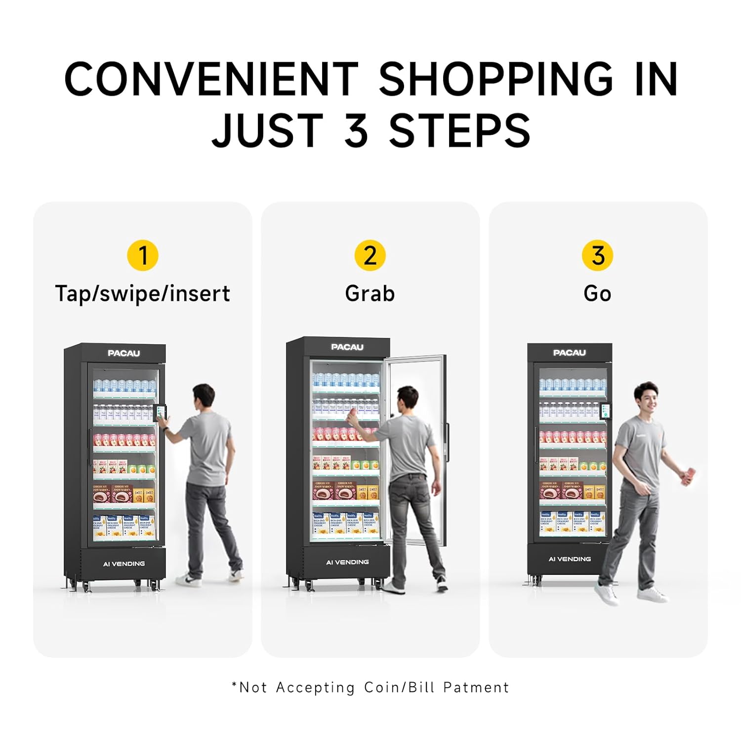 Smart Vending Machine for Sale, Commercial Snack and Drink Combo Vending Machine, Refrigerated Automatic Vending Machine with Credit Card & NFC Payment for Office, Apartment, Gym
