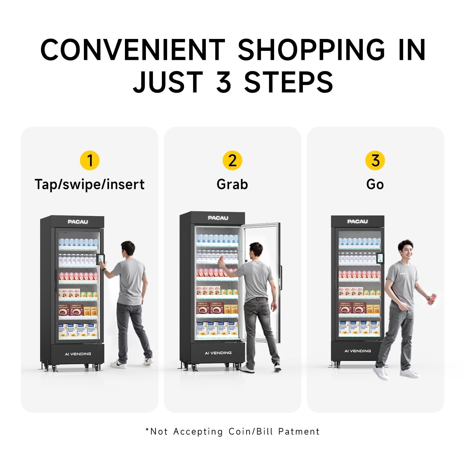 Commercial Vending Machine for Sale, Refrigerated Vending Machine Snacks and Drinks Combo with Credit Card & NFC Payment, Vending Machine for Home or Office