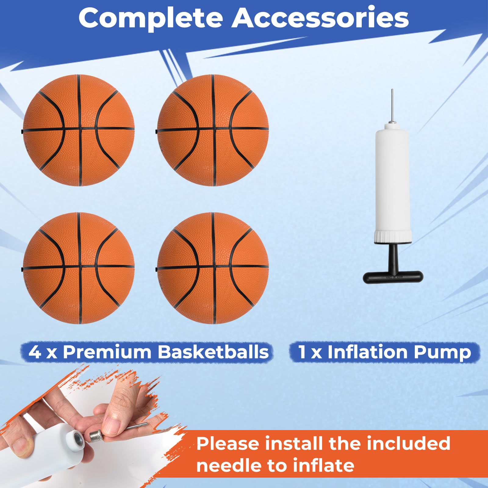 Goplus Foldable Dual Shot Basketball Arcade Game, Electronic Basketball Hoop w/LCD Scoreboard, 8 Game Modes, 4 Balls, Indoor Outdoor Basketball Game Machine for Adults (Green)