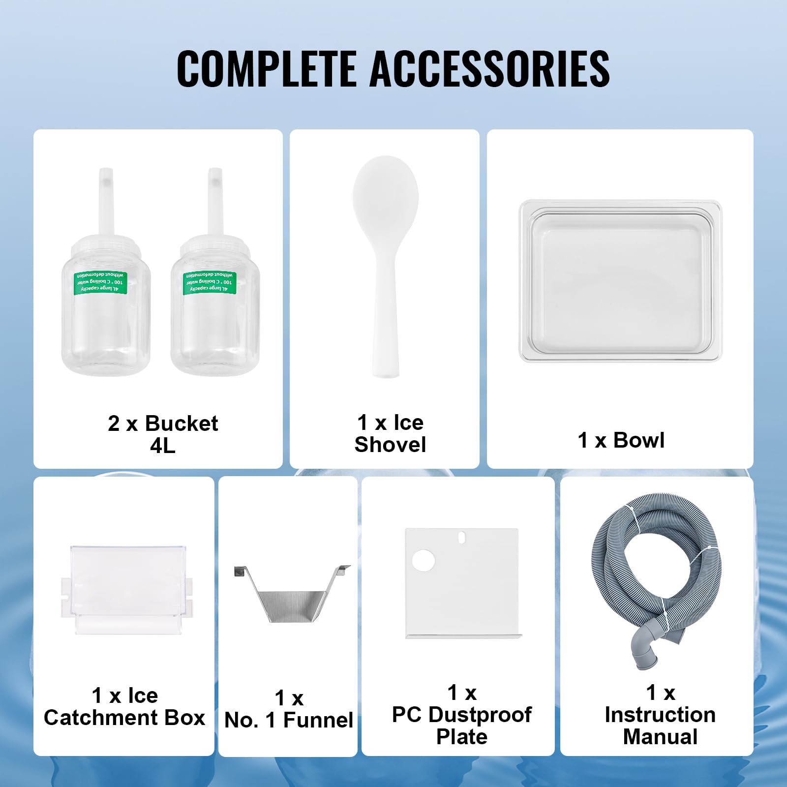 VEVOR Commercial Snowflake Ice Machine, 397LBS/24H Snowflake Ice Maker, Stainless Steel Ice Shaver Machine, Electric Snow Cone Maker, Liquid Cooling System for Rapid Heat Dissipation, Ice Cream