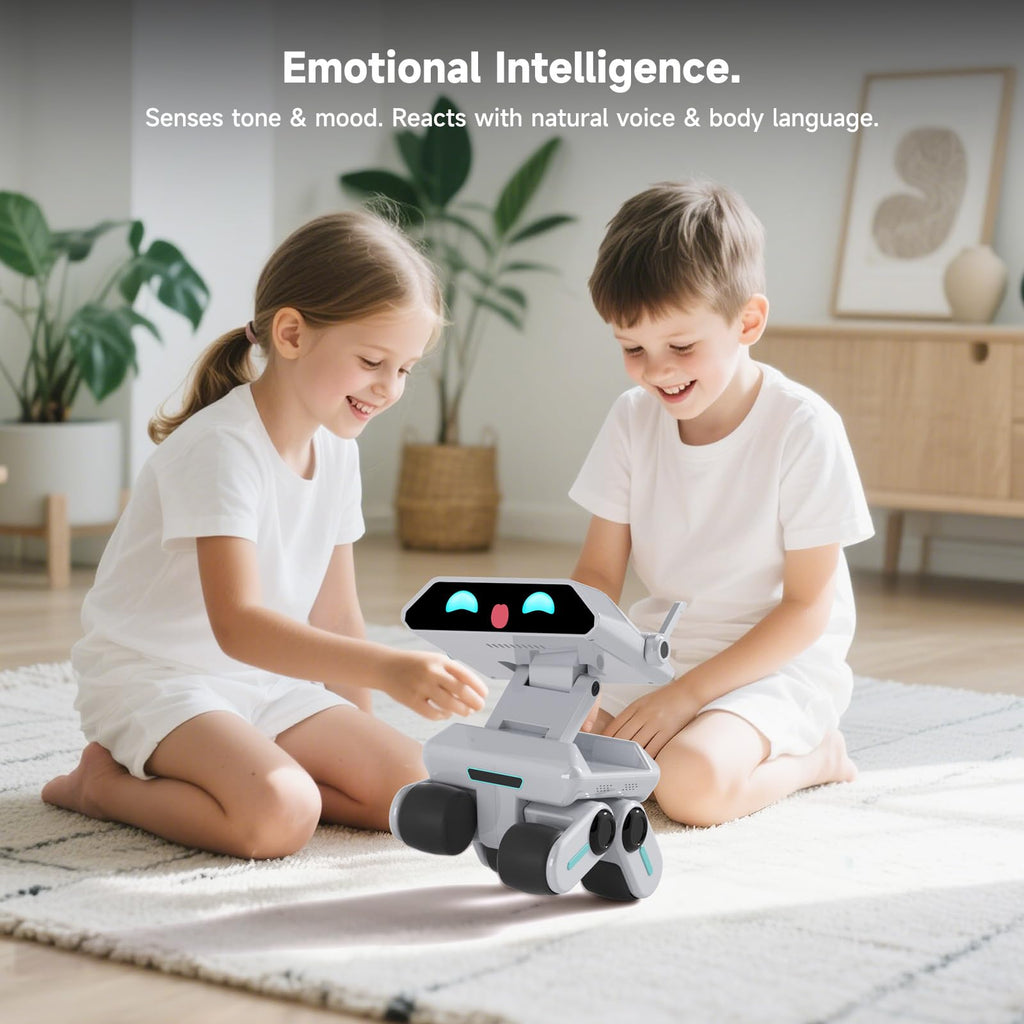 AI Robot for Kids, ChatGPT Powered Interactive Smart Companion, STEAM Educational Programmable Toy with Visual Recognition & Emotion-Aware, Personalized AI Friend for Teens Yonbo